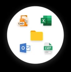 Scattered files, spreadsheets and manual estimation